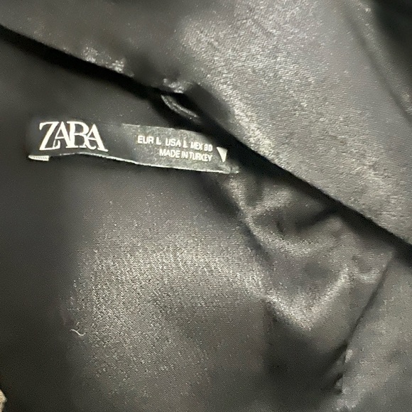 Zara Satin Top Black with Adjustable Back Ties - Picture 6 of 8